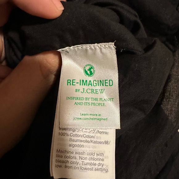 J. Crew Black Ruffle Neck Tiered Popover Dress Size Small - Picture 8 of 11